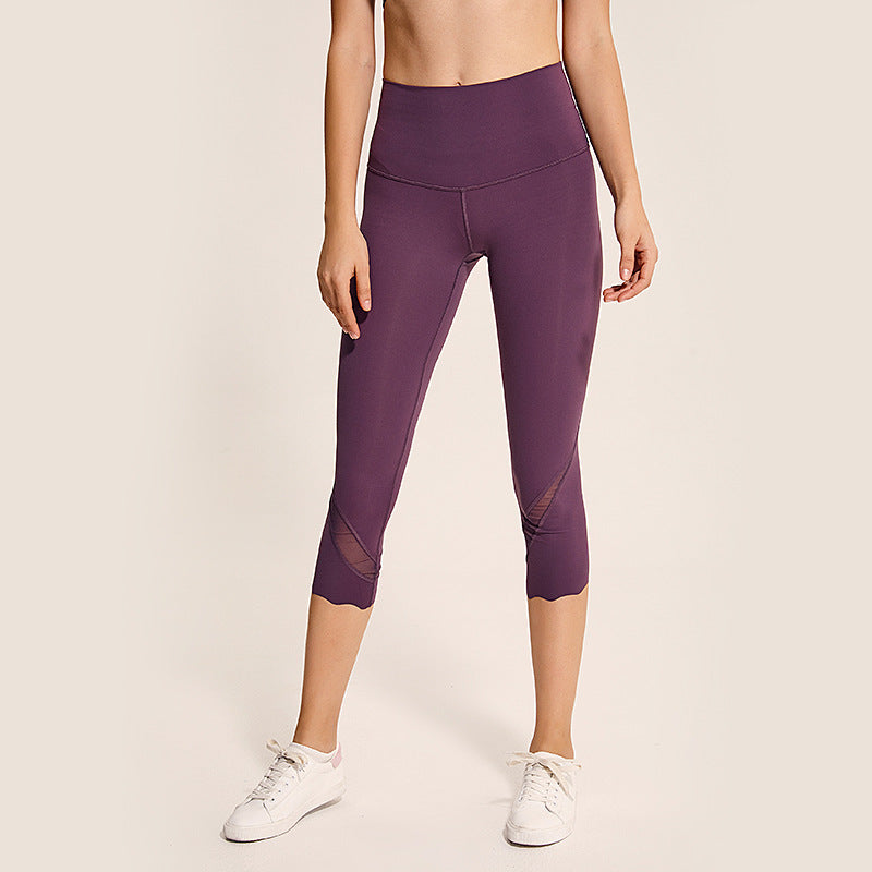 Cropped Legging With Mesh