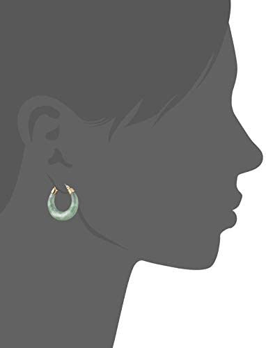 Lucky Brand Jade Acetate Hoop Earrings