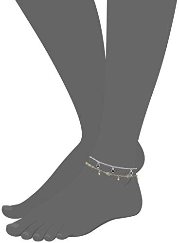 Lucky Brand Turquoise & Abalone Anklet
