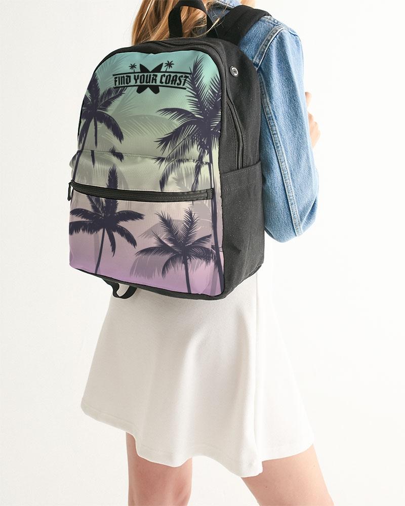 Find Your Coast Palm Paradise Small Canvas Backpack