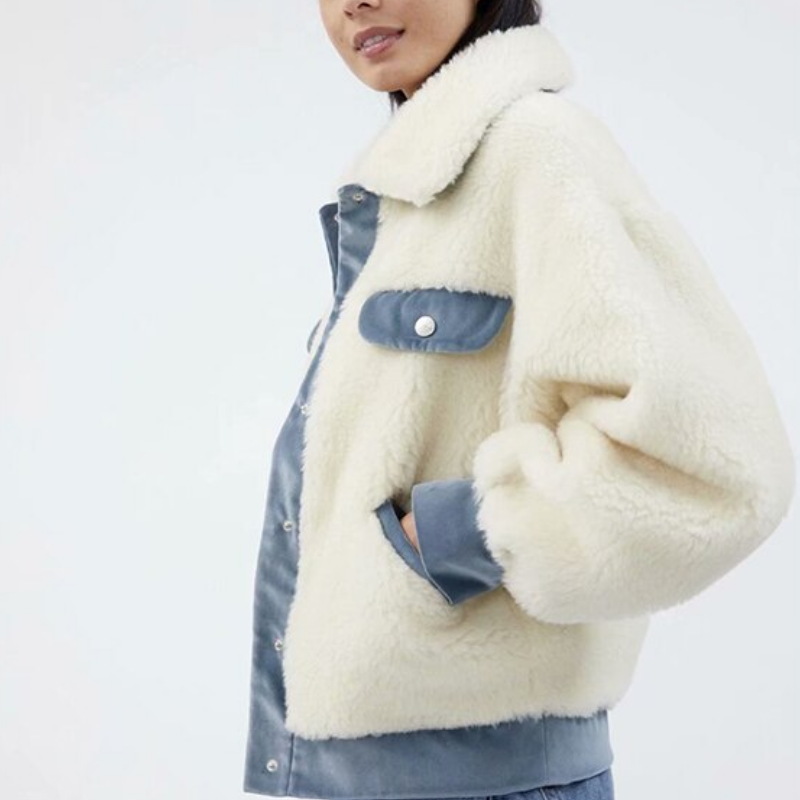 Snow Velvet Fur Jacket