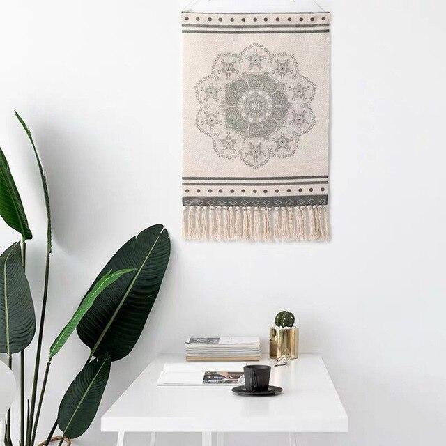Hand-Woven Cotton Boho Tapestry