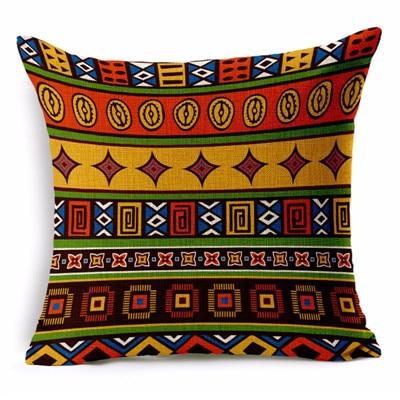 African National Stripe Ethnic Cushion Cover